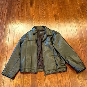 *ShopLINE* Made In Italia Leather Jacket - Size (XXL)